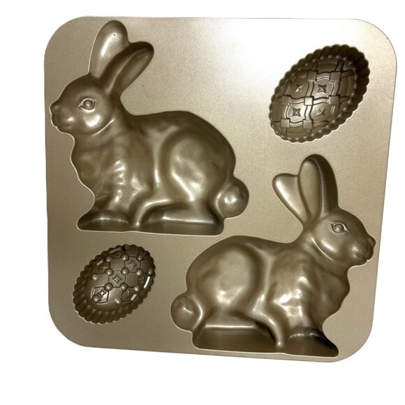 Nordic Ware Easter Bunny Cake Pan Easter Egg Vintage 2000 - Picture 3 of 10